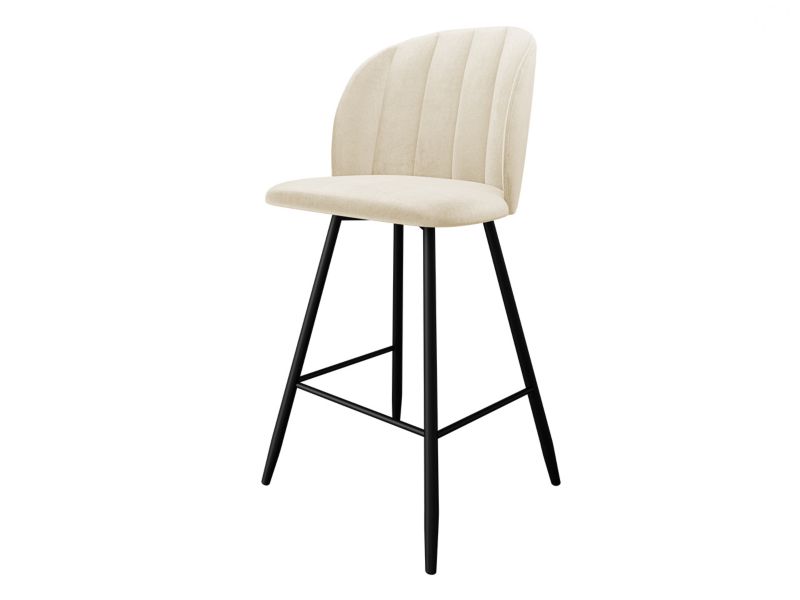 Hoker MIRJAN 24 tapicerowany z oparciem SH2 śmietankowy 1 szt.