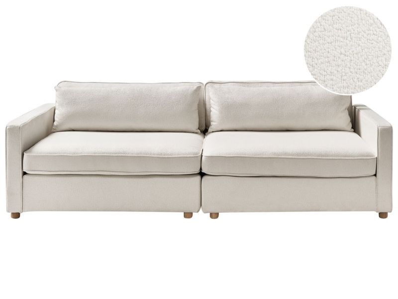 Sofa 3-osobowa złamana biel boucle Vinstra 1 szt.