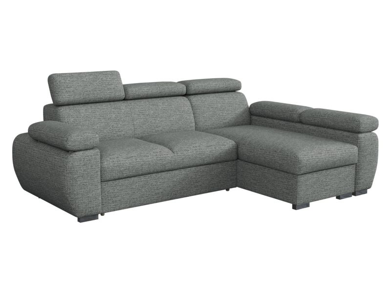 Narożnik z funkcją spania MIRJAN 24 Boston Mini prawy 2R+LC grafitowa plecionka 1 szt.