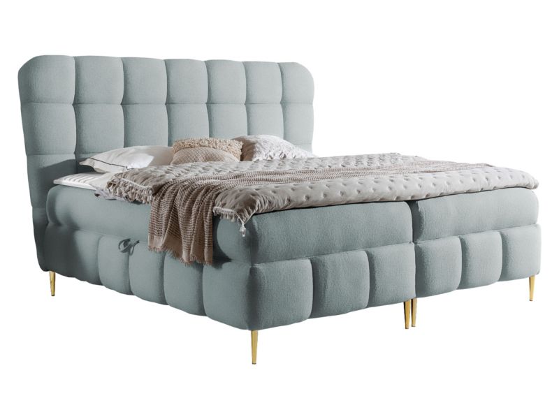 Łóżko kontynentalne MIRJAN 24 Lolly 120x200 popielaty 1 szt.