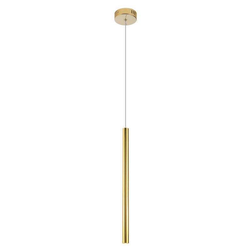 Lampa wisząca Maxlight Organic złota punktowa tuba wbudowany LED 1W 1 szt.