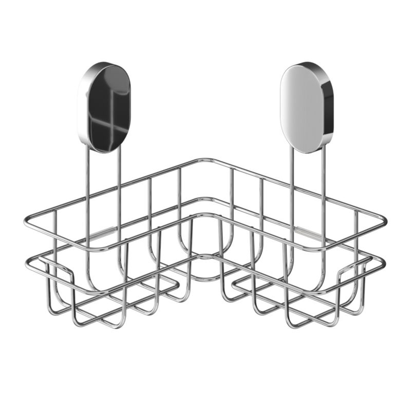 Koszyk narożny prysznicowy GoodHome Cavally chrom