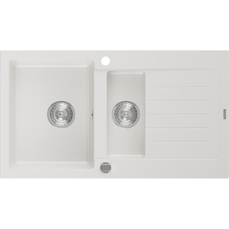 Zlewozmywak wpuszczany Mexen Matias 1,5-komorowy czarno-złoty 900x505mm - 6502901505-75 1 szt.