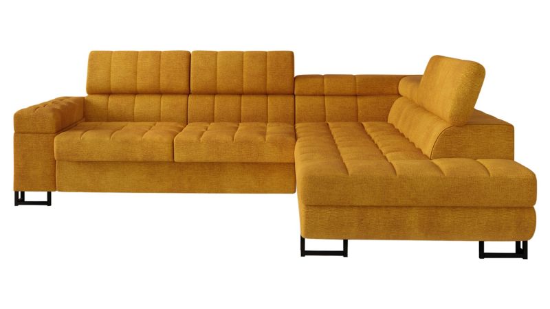 Narożnik z funkcją spania MIRJAN 24 Laris prawy miodowy 1 szt.