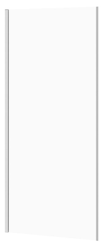 Ścianka prysznicowa Cersanit Crea chrom 90x200 cm, szkło 8 mm, powłoka cleanpro, uniwersalna, 1 szt.