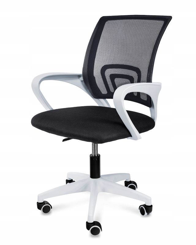 Krzesło obrotowe biurkowe JUMI do biura fotel ergonomiczny SMART czarne 1 szt.