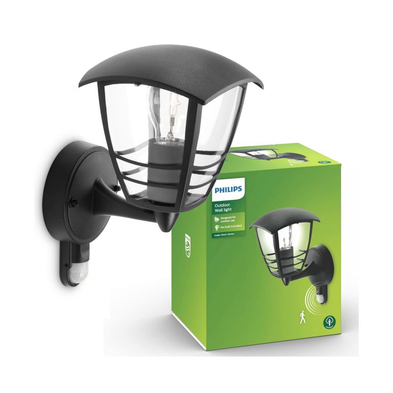 Kinkiet Philips Creek IP44 E27 góra z czujnikiem ruchu IR 1 szt.