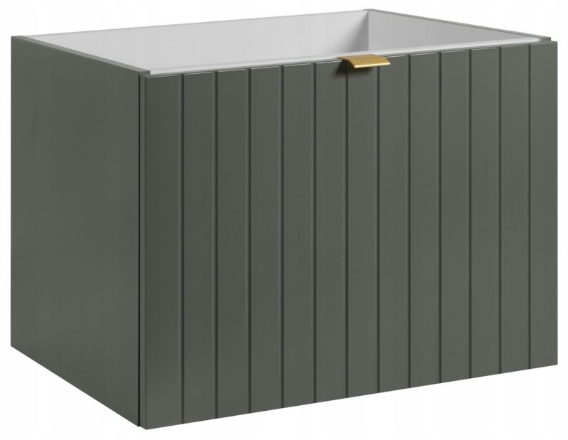 Szafka pod umywalkę Furnidea 60 cm lakierowana frezowana kaszmir półmat Harmo 1 szt.