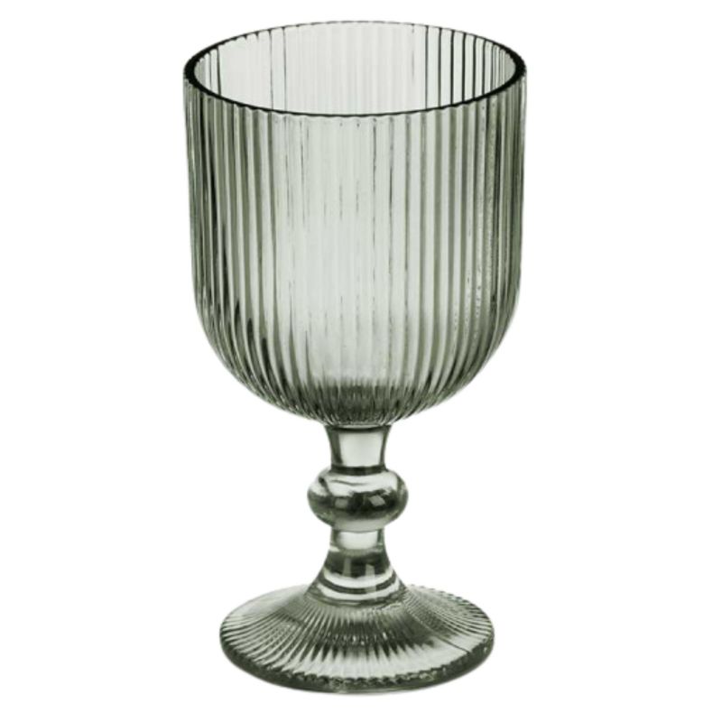 Kieliszek Do Wina Vivalto Prążkowany Zielony 370 Ml 1 Szt.