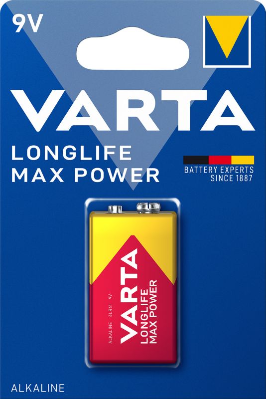 Bateria VARTA Longlife Max Power 9V 1 szt.