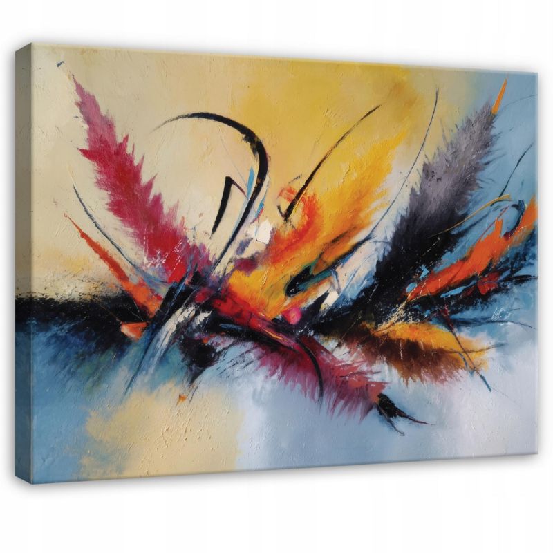 Obraz WALLARENA Do Sypialni Salonu Na Płótnie Abstrakcja Sztuka Akwarela 60x40 cm 1 szt.