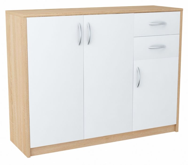 Komoda Matkam szafka 110cm 3d2s Rob biały-sonoma 1 szt.