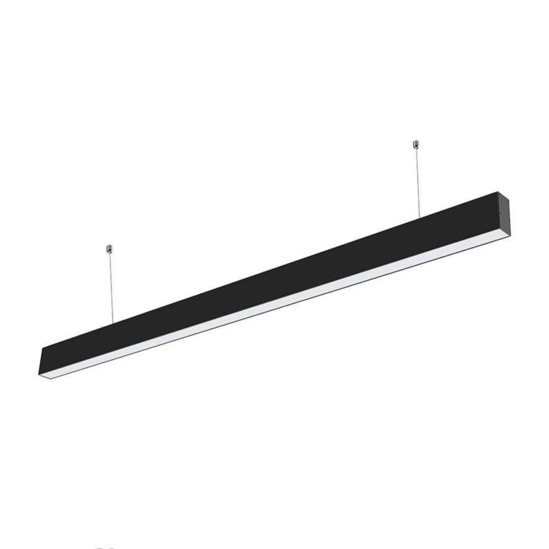 Lampa wisząca V-TAC 14793 czarno-biała wym: 6,7 x 120 x 3,5 cm wbudowany LED 40W 6400K 3270lm 1 szt.