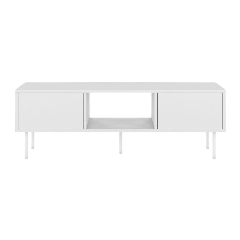 Biała nowoczesna komoda RTV Dancan MIRKA szer. 130 cm 1 szt.