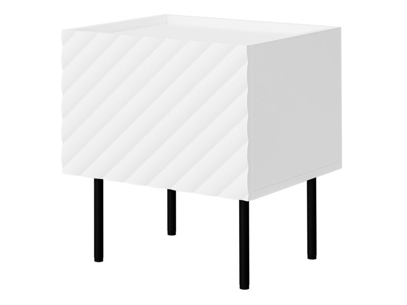 Komplet dwóch stolików nocnych MIRJAN 24 Lucca 1D biały 2 szt.