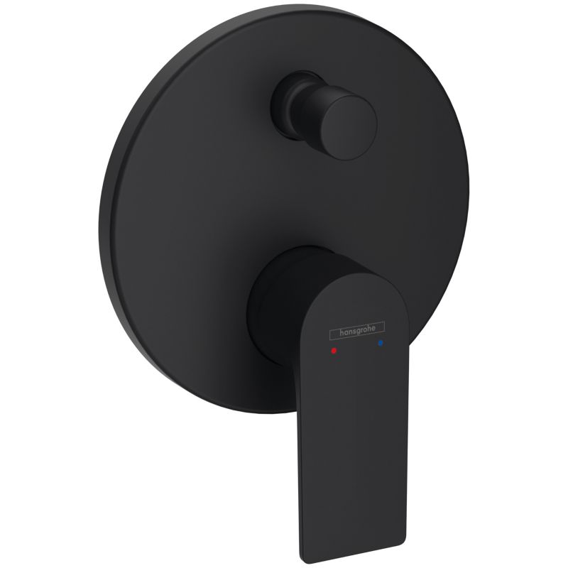 Bateria wannowa Hansgrohe Rebris E - Jednouchwytowa montaż podtynkowy do iBox universal czarny mat 1 szt.