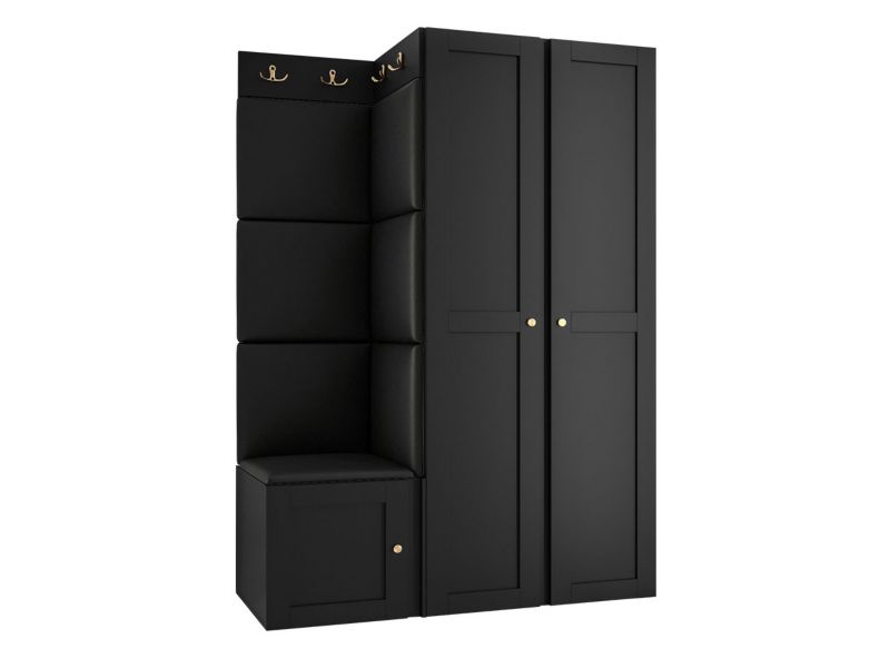 Zestaw MIRJAN 24 Orion Ramiro XXIII czarny + czarna ekoskóra 1 kpl.