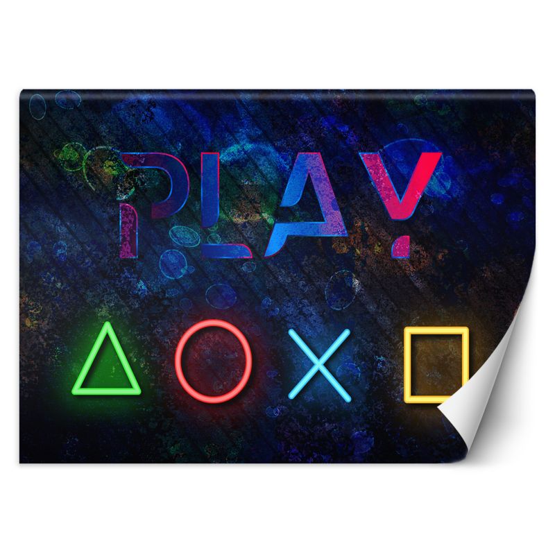 Fototapeta Feeby Przyciski do kontrolera i napis play 200x140 1 szt