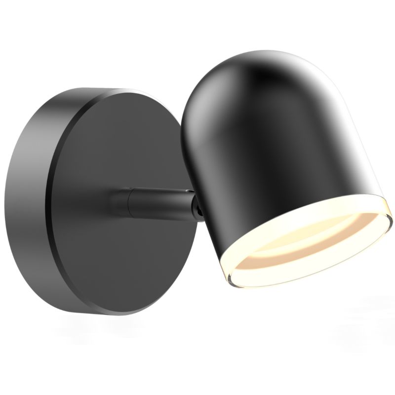 Kinkiet oprawa ścienna Sanico Goldlux RAWI 1 LED czarna 3000K IP20 - 1 szt.