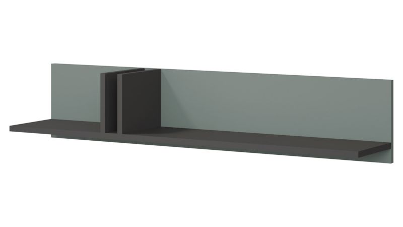Półka otwarta średnia MIRJAN 24 Alsy 15 antracyt + aloes 1 szt.