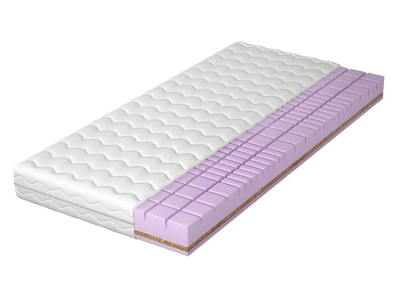 Dwustronny materac MIRJAN 24 piankowy Wenus 18 cm biały 100x200 cm 1 szt.