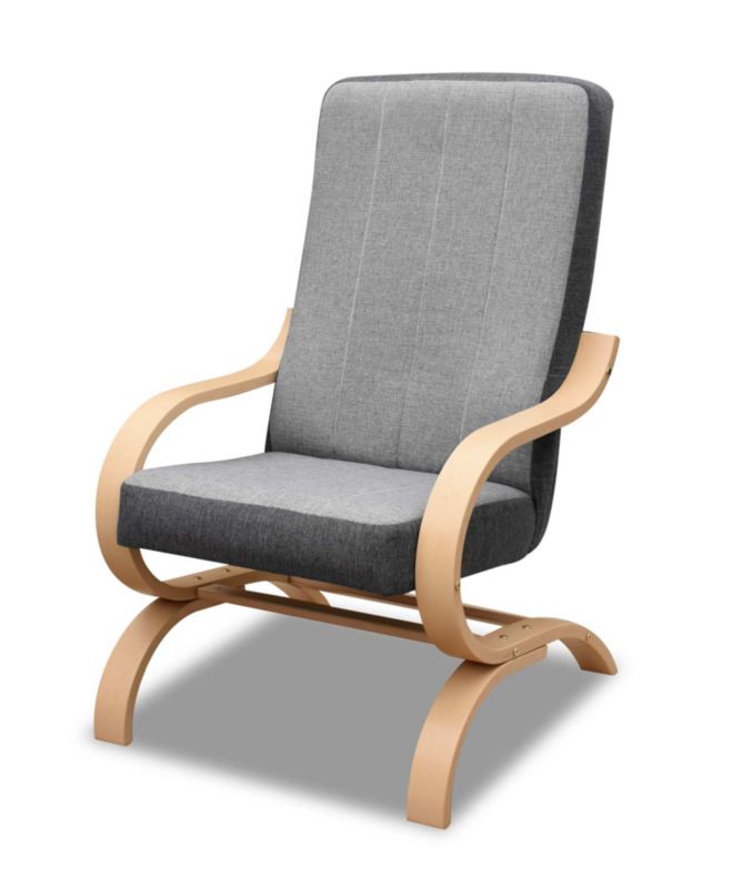 Fotel finka do salonu pokoju Bonni Girona H02 Szary/Grafit 1 szt.