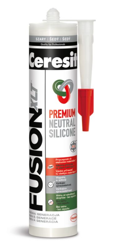 Silikon uniwersalny Ceresit 280 ml szary