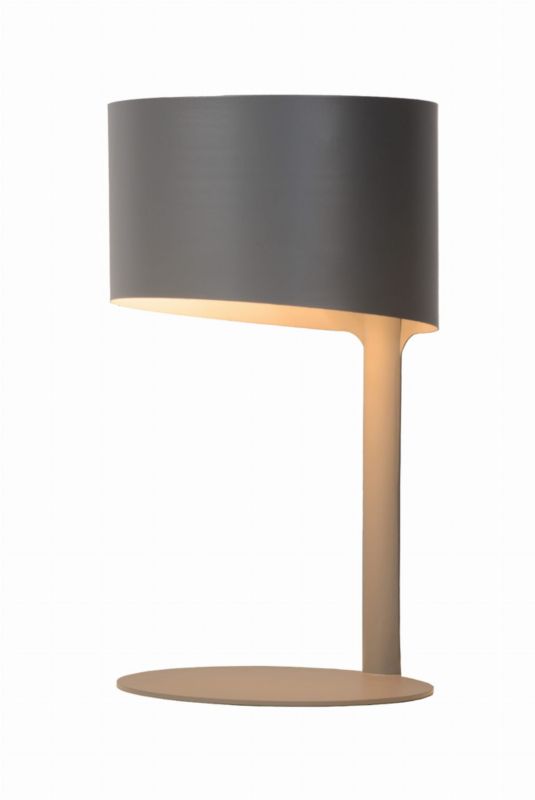 Lampa stołowa Lucide Knulle antracytowo-szara 1 x E14 x 40W IP20 wym: 28.5 x 15 x 15 cm metal - 1 szt.