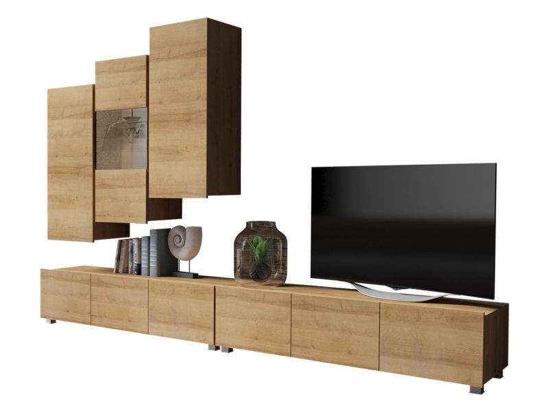 Meblościanka MIRJAN 24 Calabrini XVII dąb złoty 1 kpl.