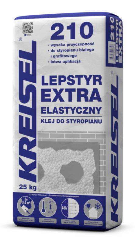 Klej do styropianu elastyczny Lepstyr Extra Elast 210 Kreisel 25 kg