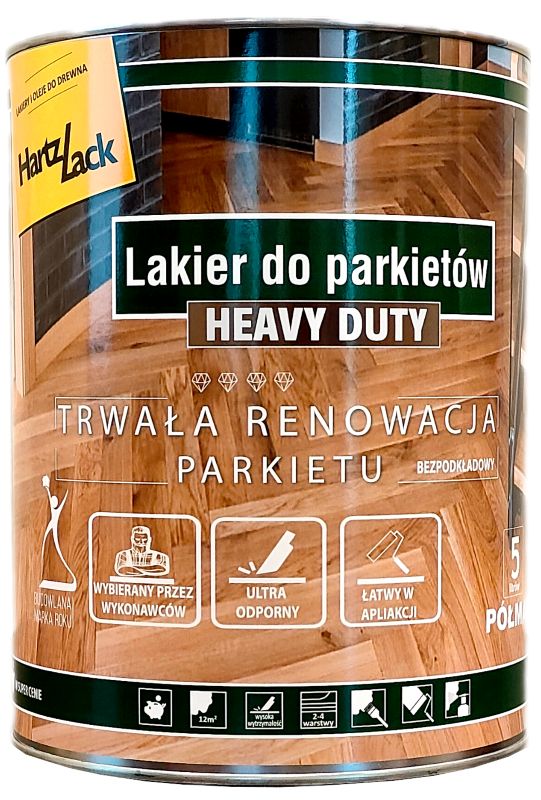 Lakier HartzLack Heavy Duty połysk 5 l