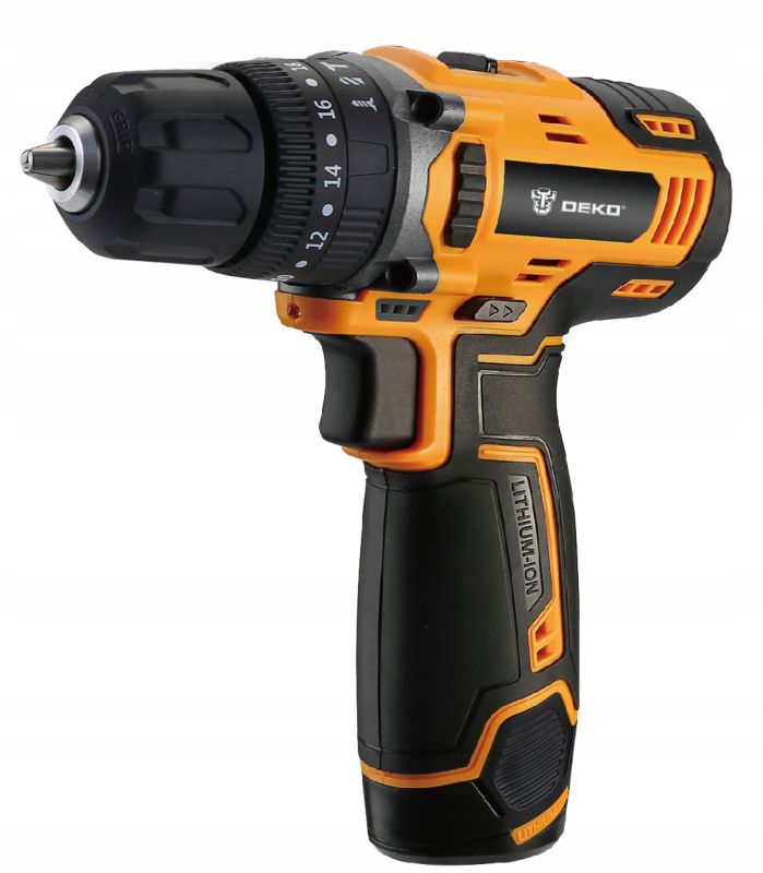 Wiertarko-wkrętarka DEKO udarowa 28Nm 1.5Ah 12V 1 kpl.