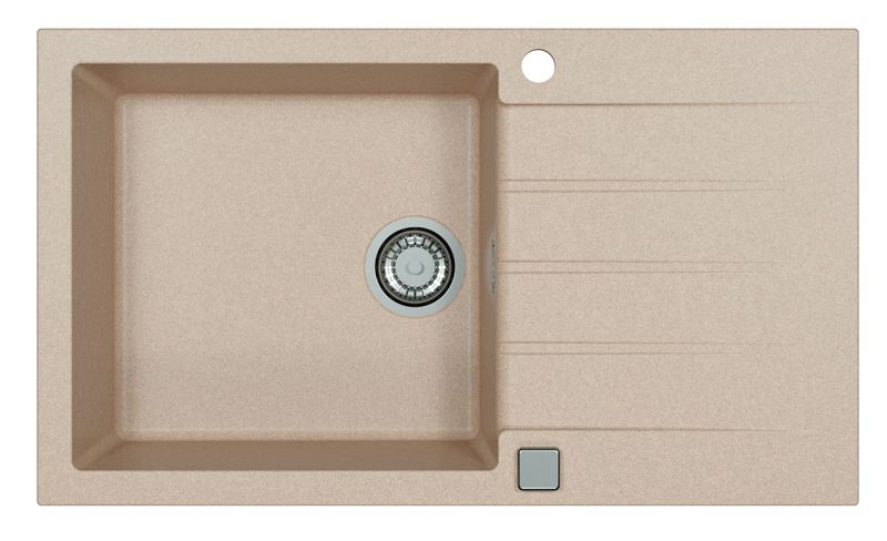 Zlewozmywak granitowy Alveus Cadit 40 kol. 22 piasek (86x50) 1-komorowy 1szt.