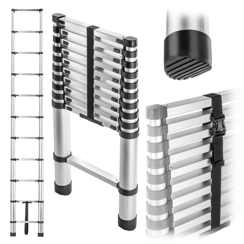 Drabina KADAX aluminiowa teleskopowa HOME 3.2m 11szczebli 1 szt.