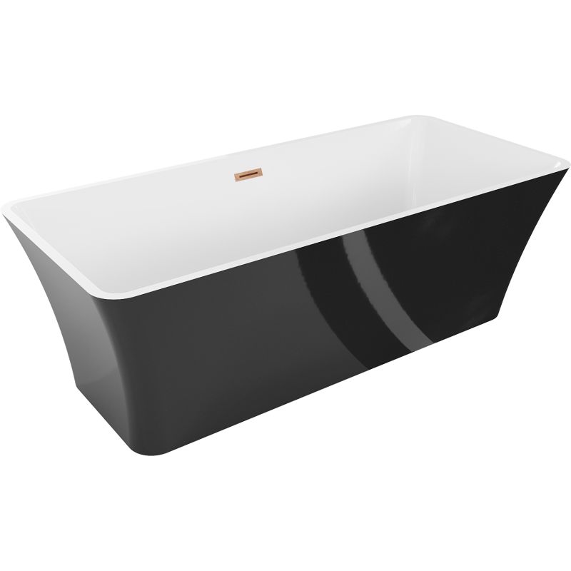 Wanna wolnostojąca Mexen Tonia biały czarny 170x75 cm 52171707575-65 1 szt.