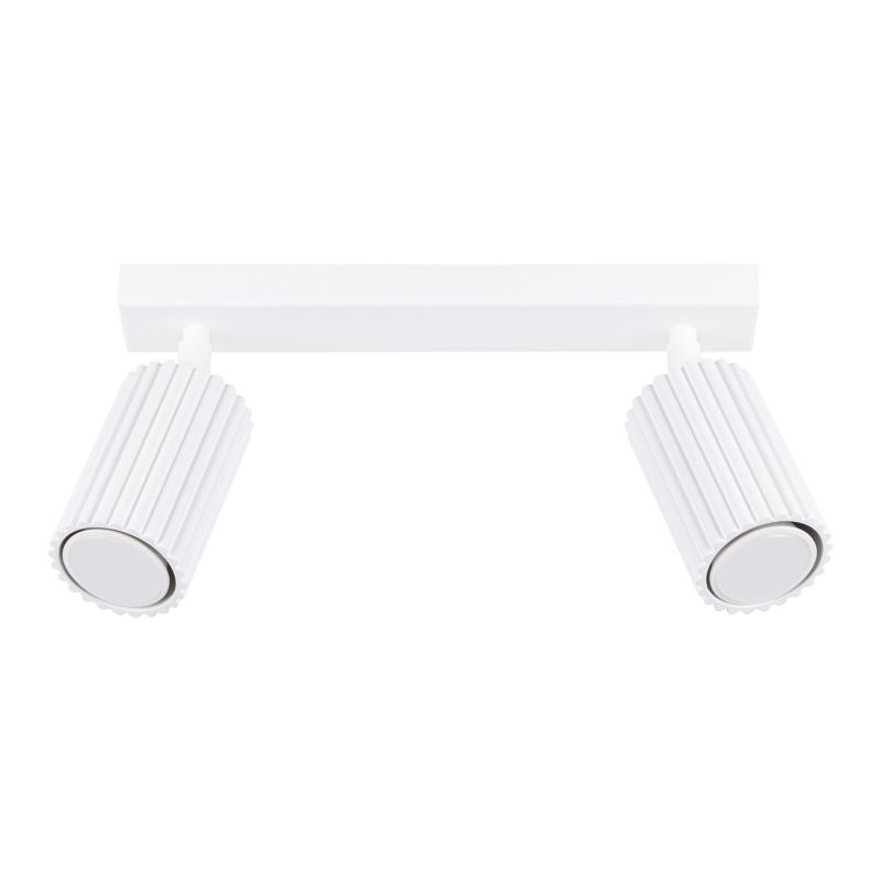 Spot sufitowy Sollux Lighting Karbon biały 2 x GU10 x IP20 wym: 16,5 x 30 x 6,5 cm - 1 szt.