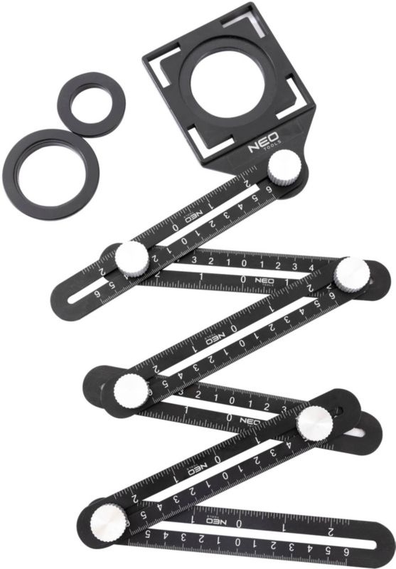 Linijka kątowa Neo Tools 6 ramion