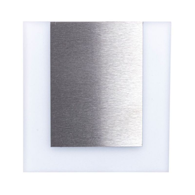 Oprawa oświetleniowa schodowa Eko-Light Capri biało-srebrna LED 0.06W 4000K 15lm IP20 wym: 7,5 x 2,3 cm kwadratowa - 1 szt.