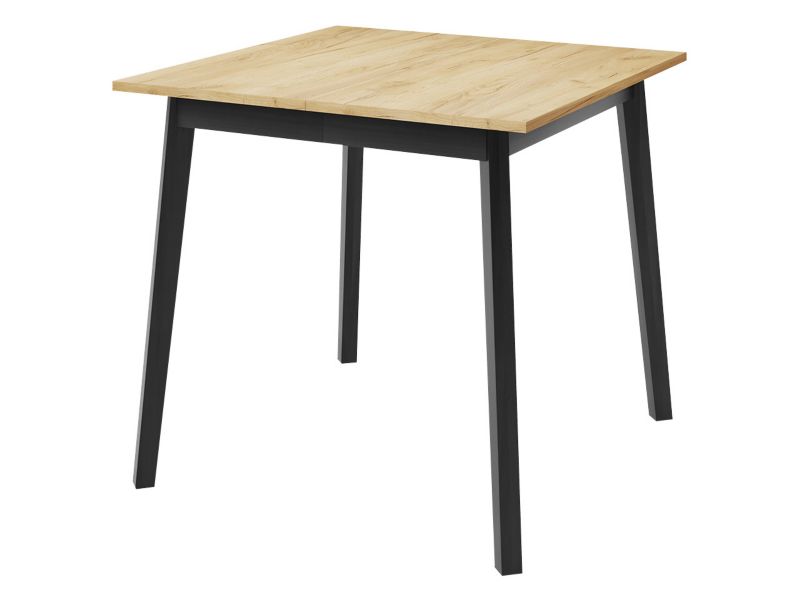 Stół MIRJAN 24 rozkładany Ariel S 85/85 dąb craft złoty/czarny 1 szt.