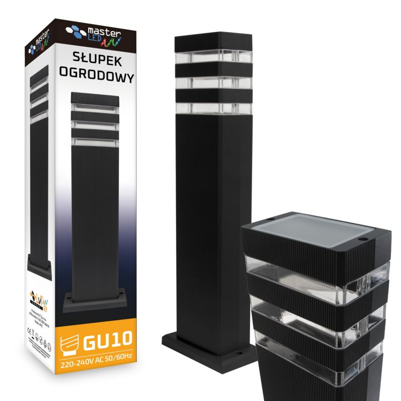 Lampa ogrodowa LED MasterLED Malibu GU10 50cm IP44 latarnia stojąca 1 szt.