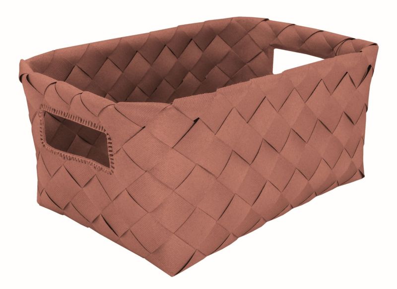 Koszyk łazienkowy Kleine Wolke Aspera wodoodporny, brązowy, 18,5x12x28 cm, 1 szt.