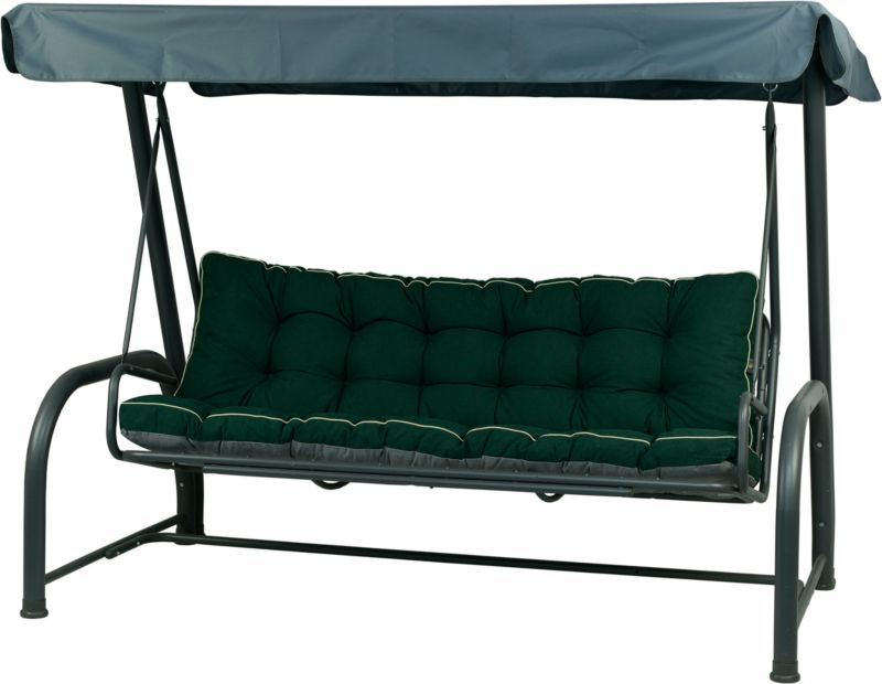 Poduszka poduszki na huśtawkę ogrodową AMPO 175 cm ciemny zielony 1 szt.