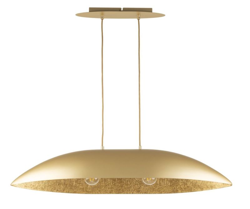 Lampa wisząca Sigma Lighting Gondola złota wym: 90 x 84 x 25 cm 2xE27 x 1 szt.