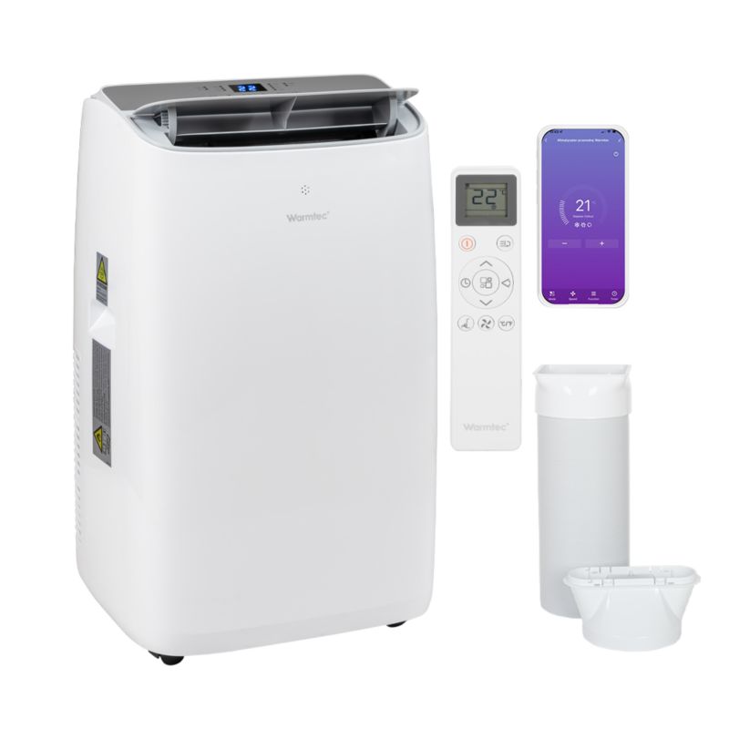 Klimatyzator przenośny Warmtec 3,5kW 40m² osuszacz wydajny 4w1 Froya KP35W 1 szt.