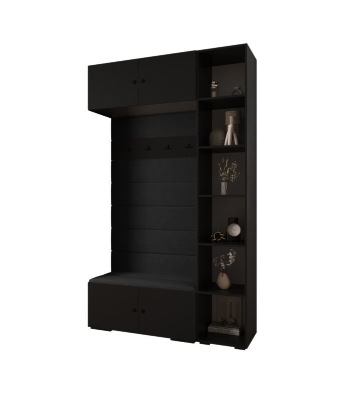 Garderoba do przedpokoju Abiks INOVA 2 Z20 czarny+czarny+manila18 1 szt.