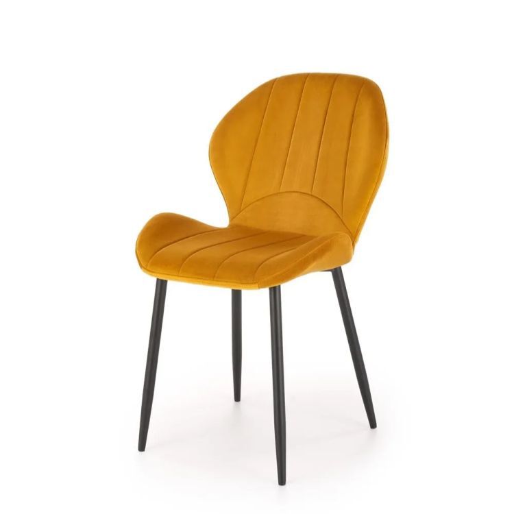 Krzesło Halmar tapicerowane K538 VELVET musztardowe 1 szt