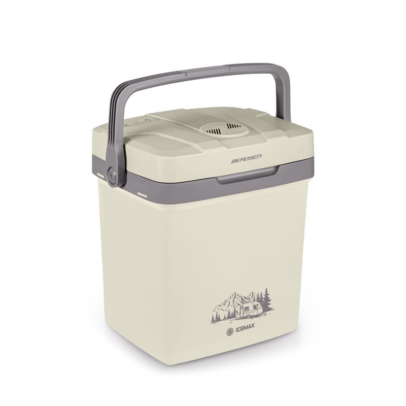 Lodówka turystyczna Berdsen samochodowa 12V/230V USB 26l beżowa 1 szt.
