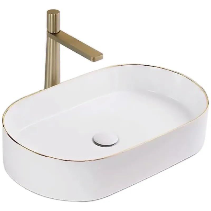 Umywalka nablatowa GTM Design Nadia M11 Biała 1 szt.