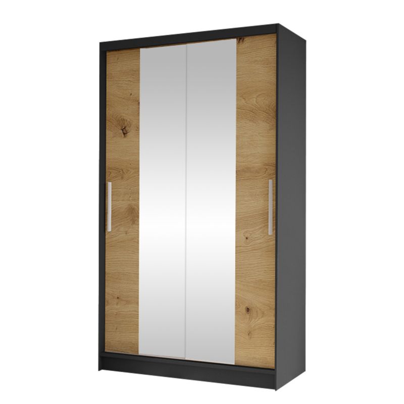 Szafa MIRJAN 24 z drzwiami przesuwnymi Costa II czarny/dąb artisan 1 szt.