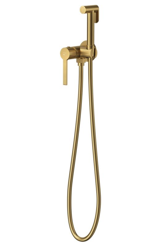 Bateria bidetowa Cersanit Virgo złota, podtynkowa 1 uchwyt, mosiądz 1 szt.